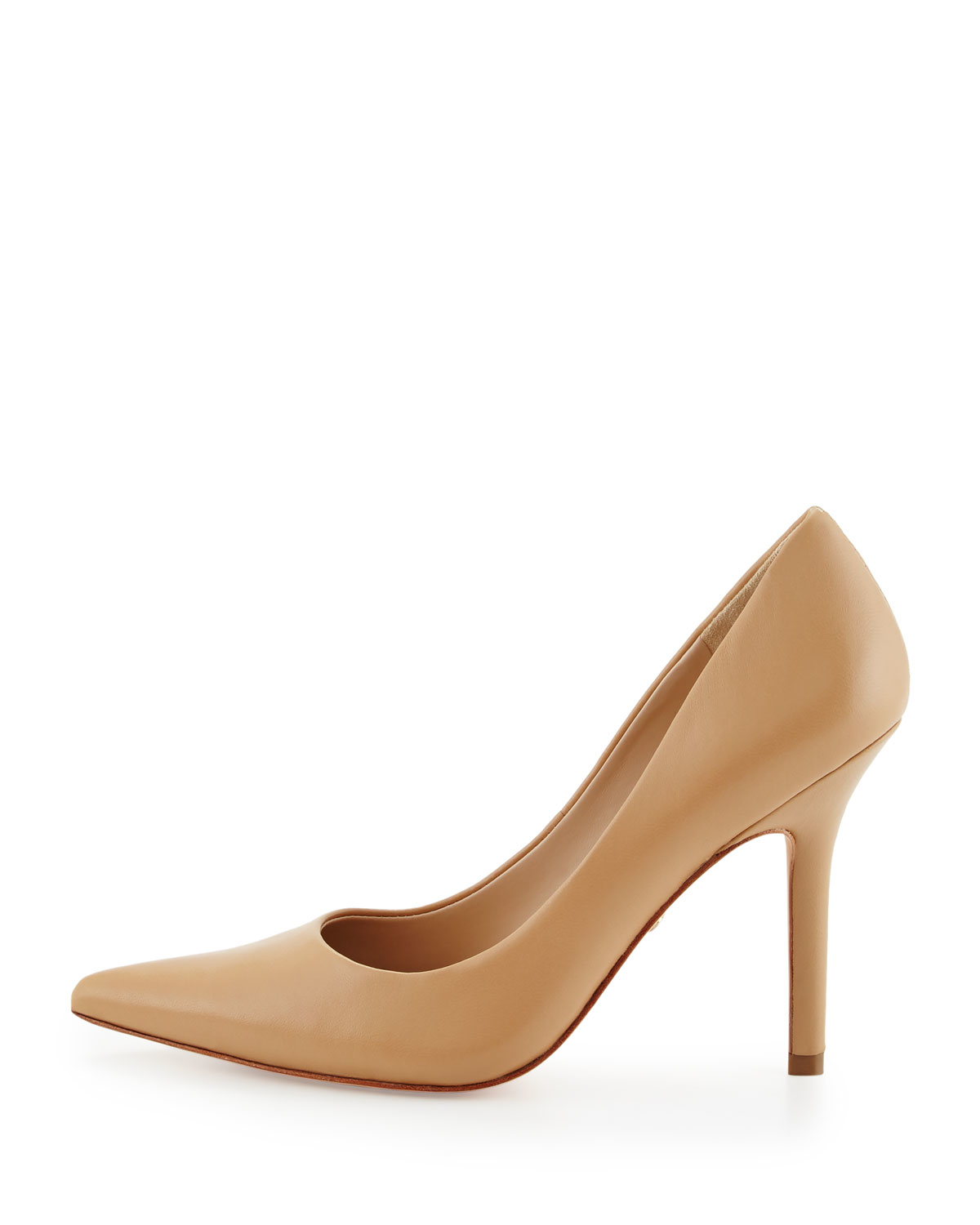 Lyst - Charles David Sway Ii Leather Pointed-toe Pump in Natural