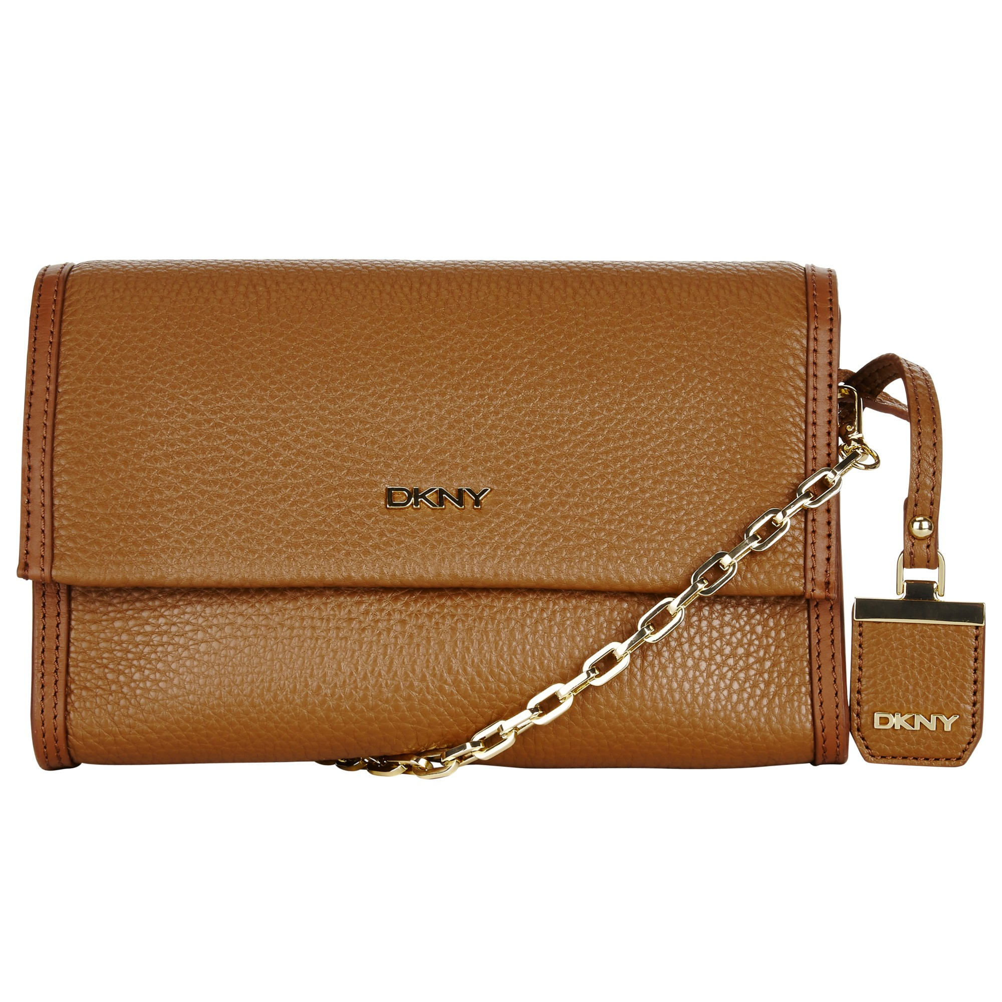 Dkny Tribeca Small Front Flap Across Body Bag in Gold (Luggage) Lyst