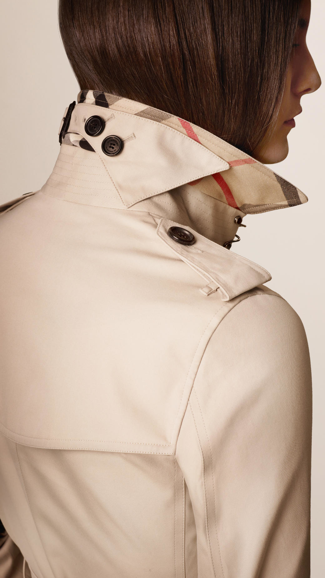 Burberry The Kensington Mid length Heritage Trench Coat In Natural Lyst