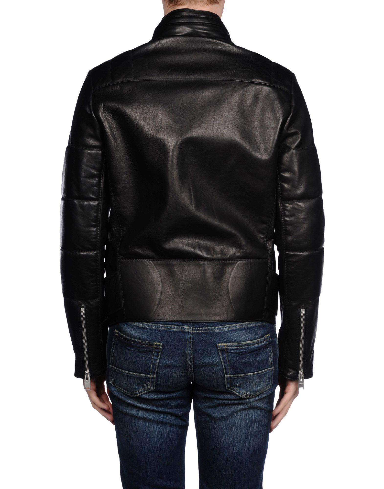 Balenciaga Leather Jacket in Black for Men - Lyst