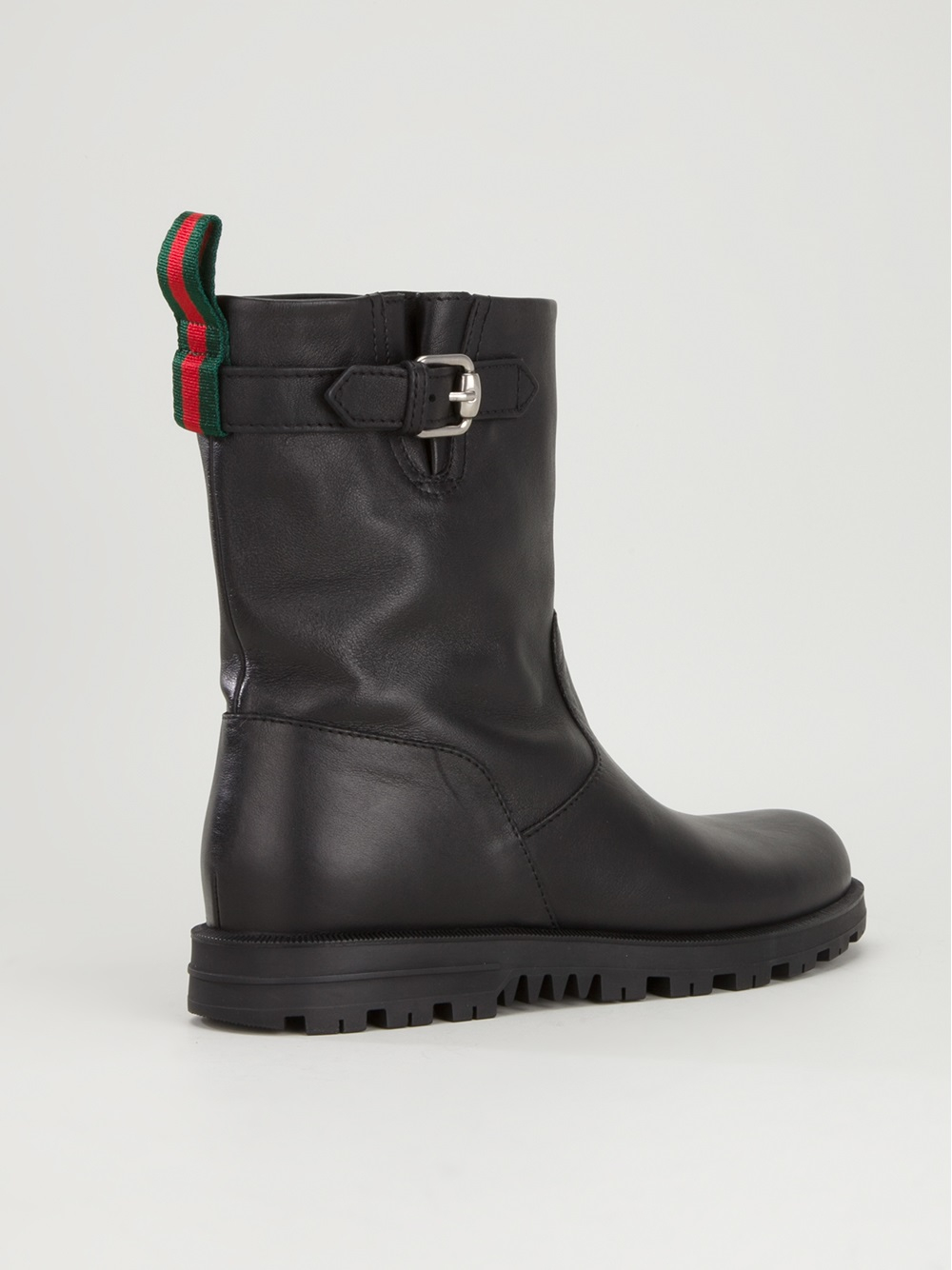 Gucci Meguro Biker Boot in Black Lyst