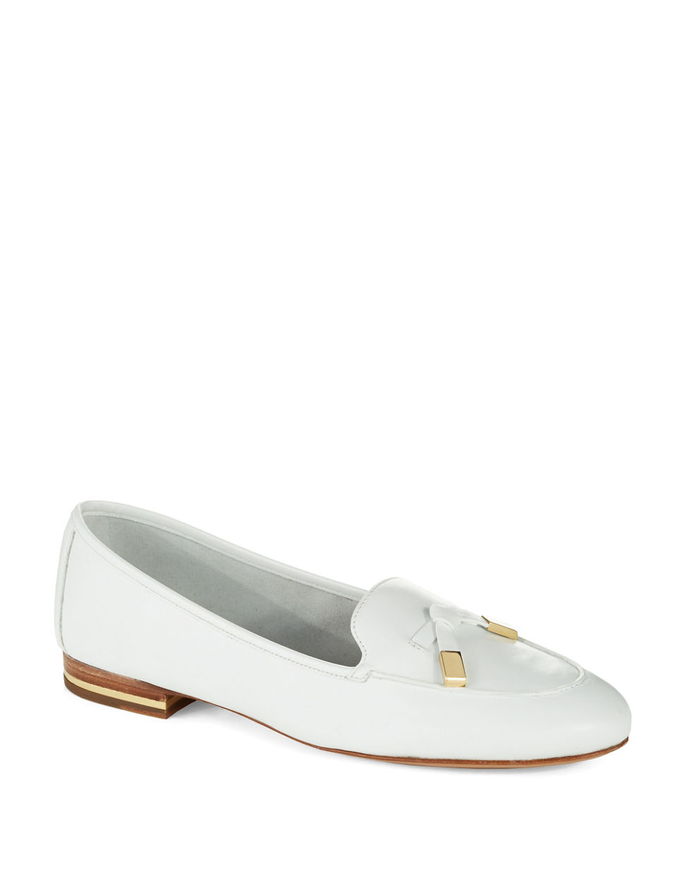michael kors white loafers