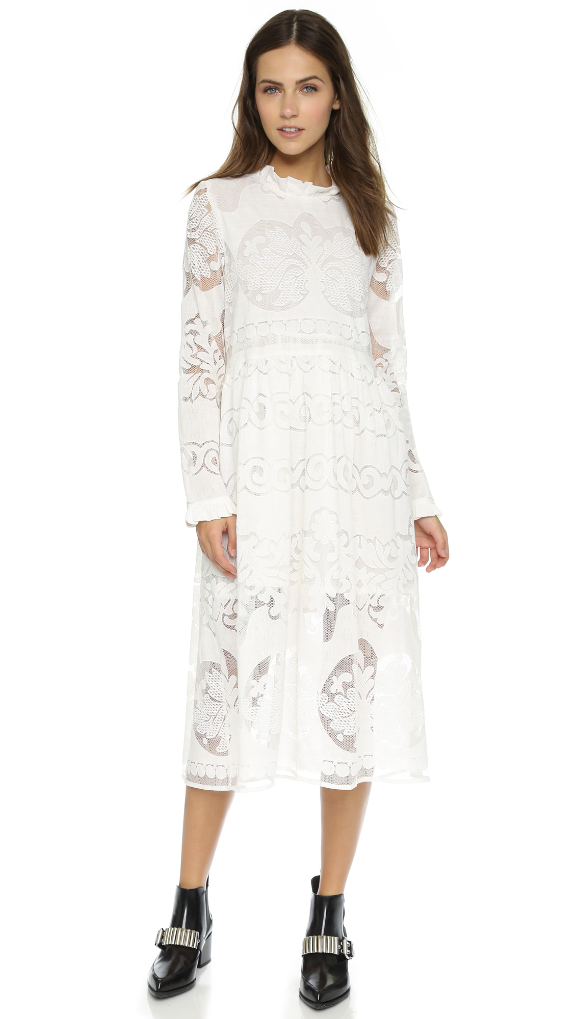 endless rose white dress