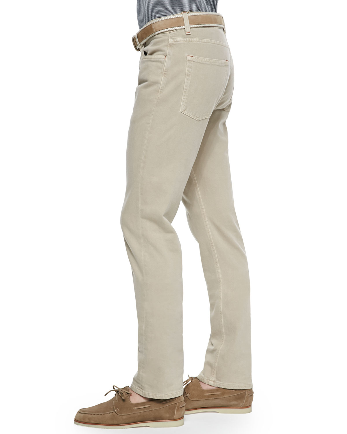 Loro Piana | Khaki Five-pocket Denim Jeans for Men | Lyst