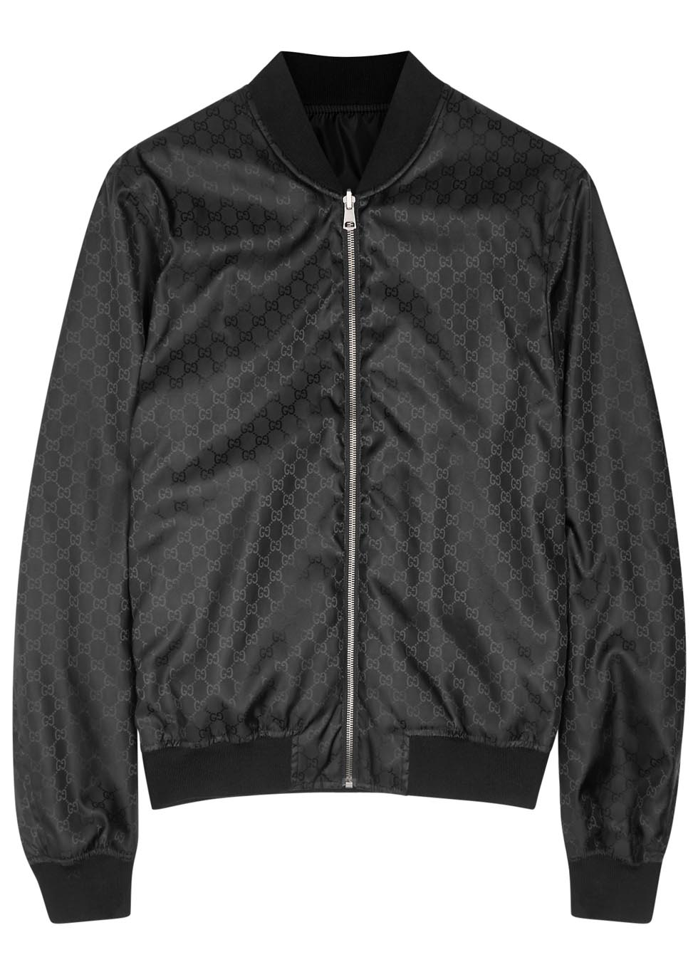 Gucci Gg Black Reversible Shell Bomber Jacket for Men | Lyst UK