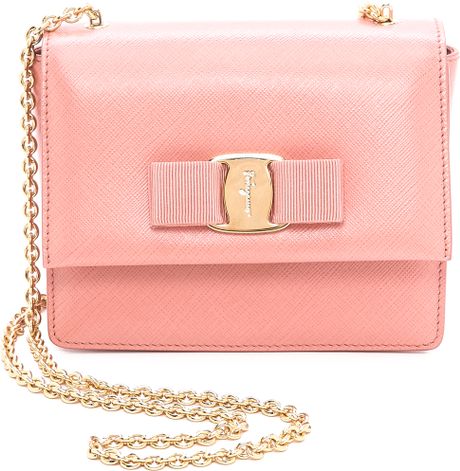 Ferragamo Ginny Cross Body Bag Blush in Pink (Blush) | Lyst