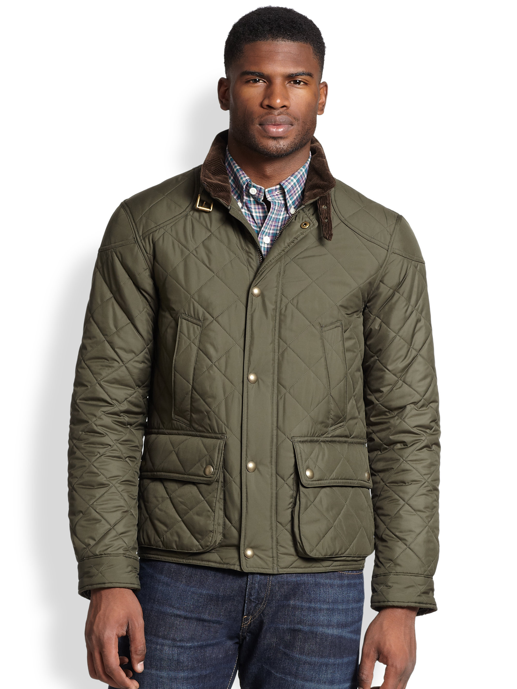 Polo Ralph Lauren Cadwell Quilted Bomber in Olive (Green) for Men | Lyst