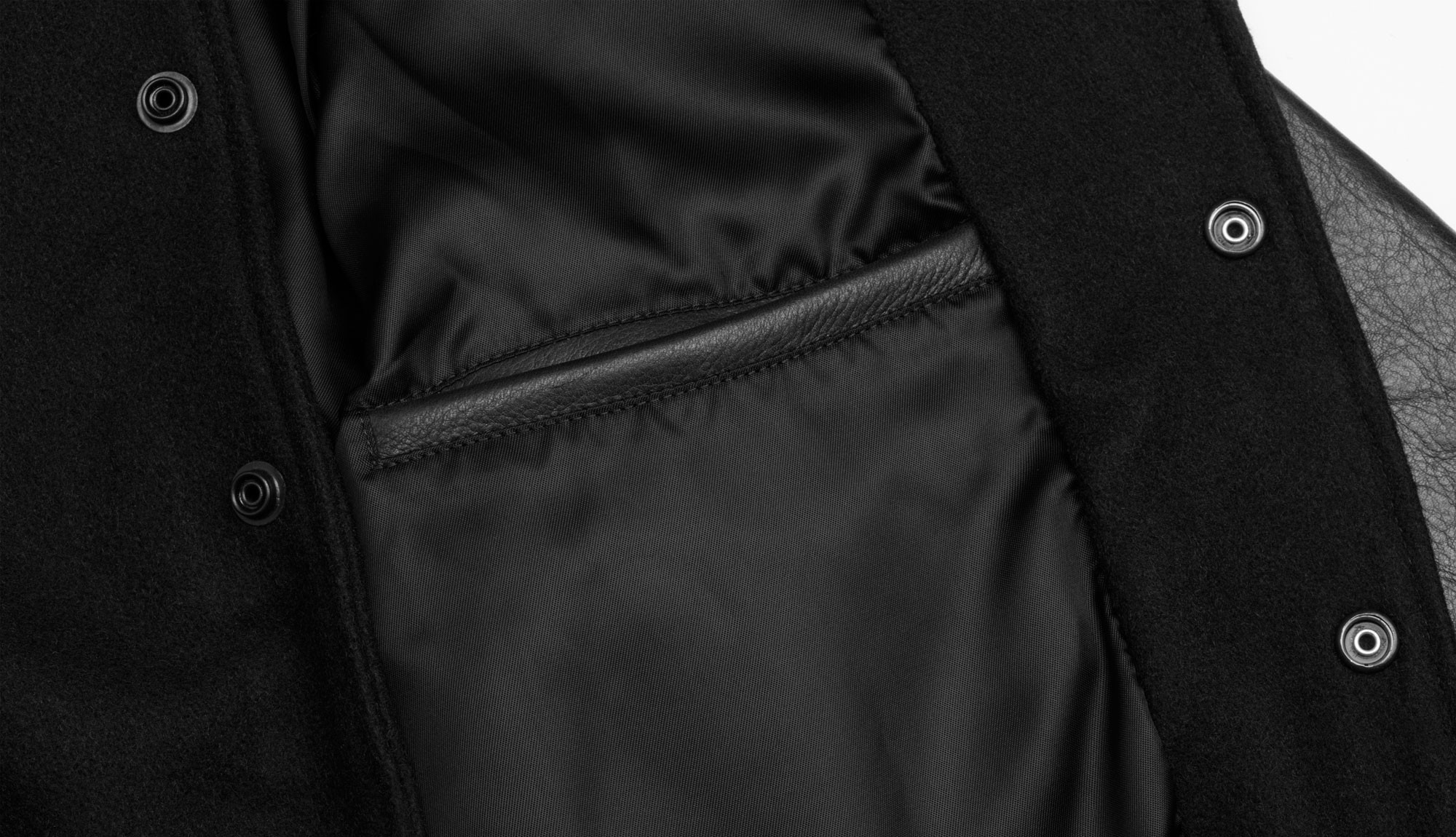 Engineered Garments Golden Bear Varsity Jacket In Dark Navy Engineered Garments Golden Bear Varsity Jacket In Dark Navy