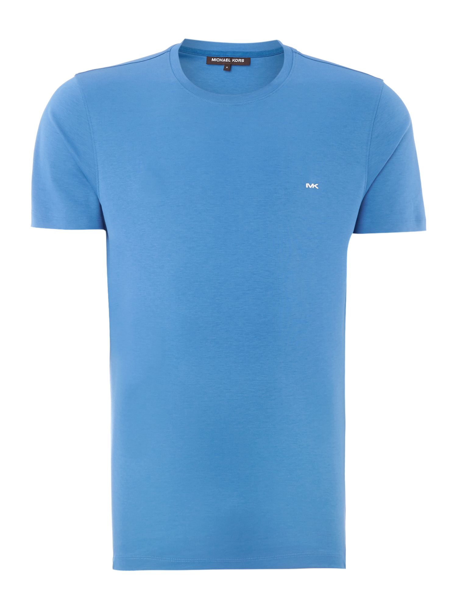 Michael Kors Regular Fit Small Logo Crew Neck T-shirt in Blue for Men ...