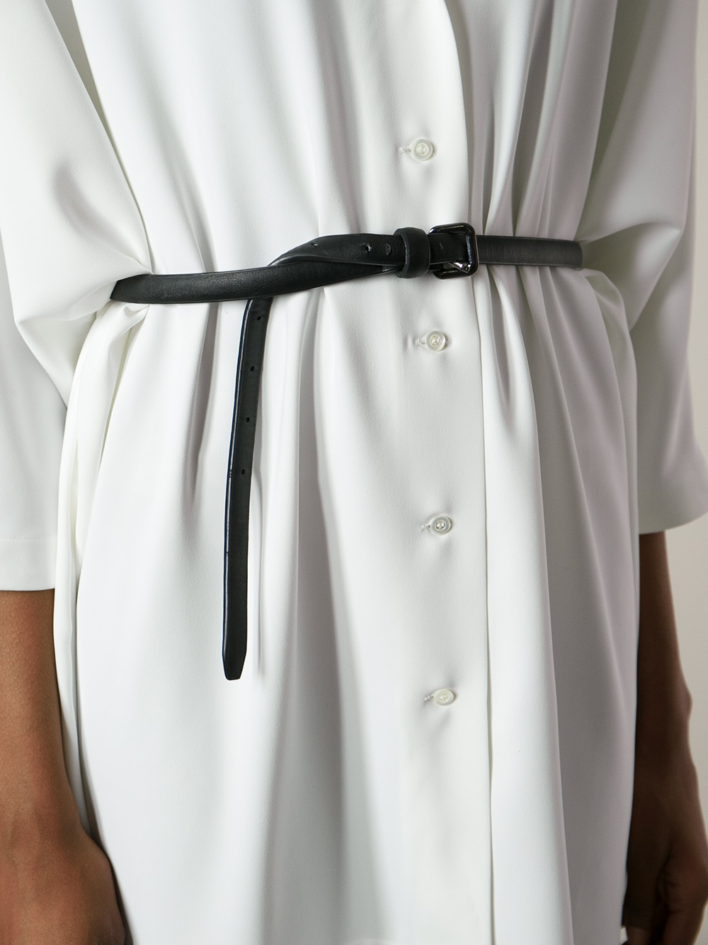 Mantu Loose Fit Shirt Dress in White | Lyst