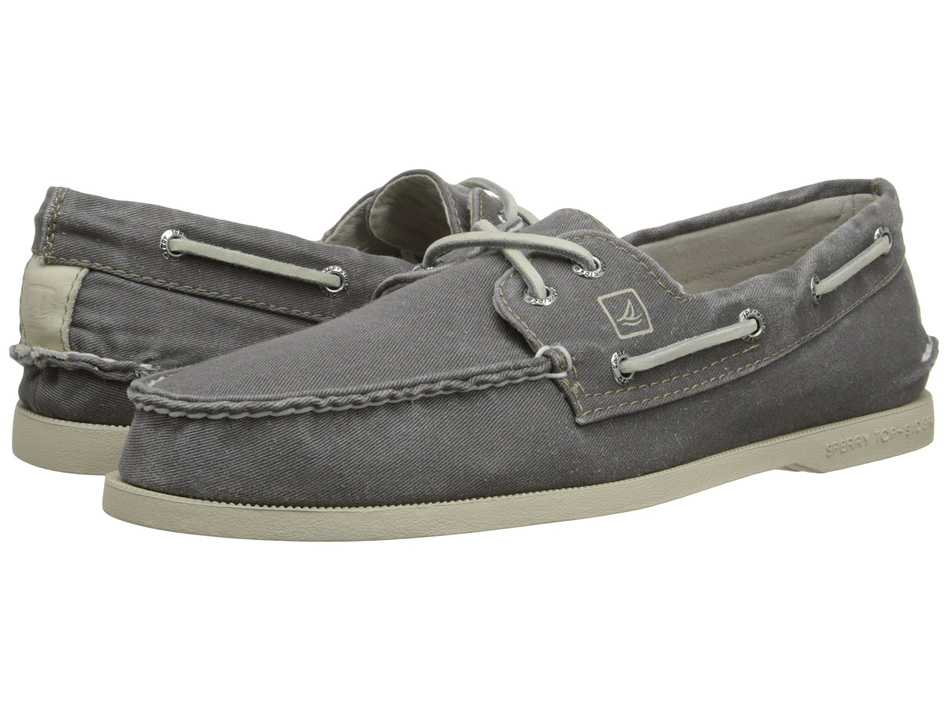 Sperry Top-Sider A/O 2-Eye Sw Canvas in Grey (Gray) for Men - Lyst