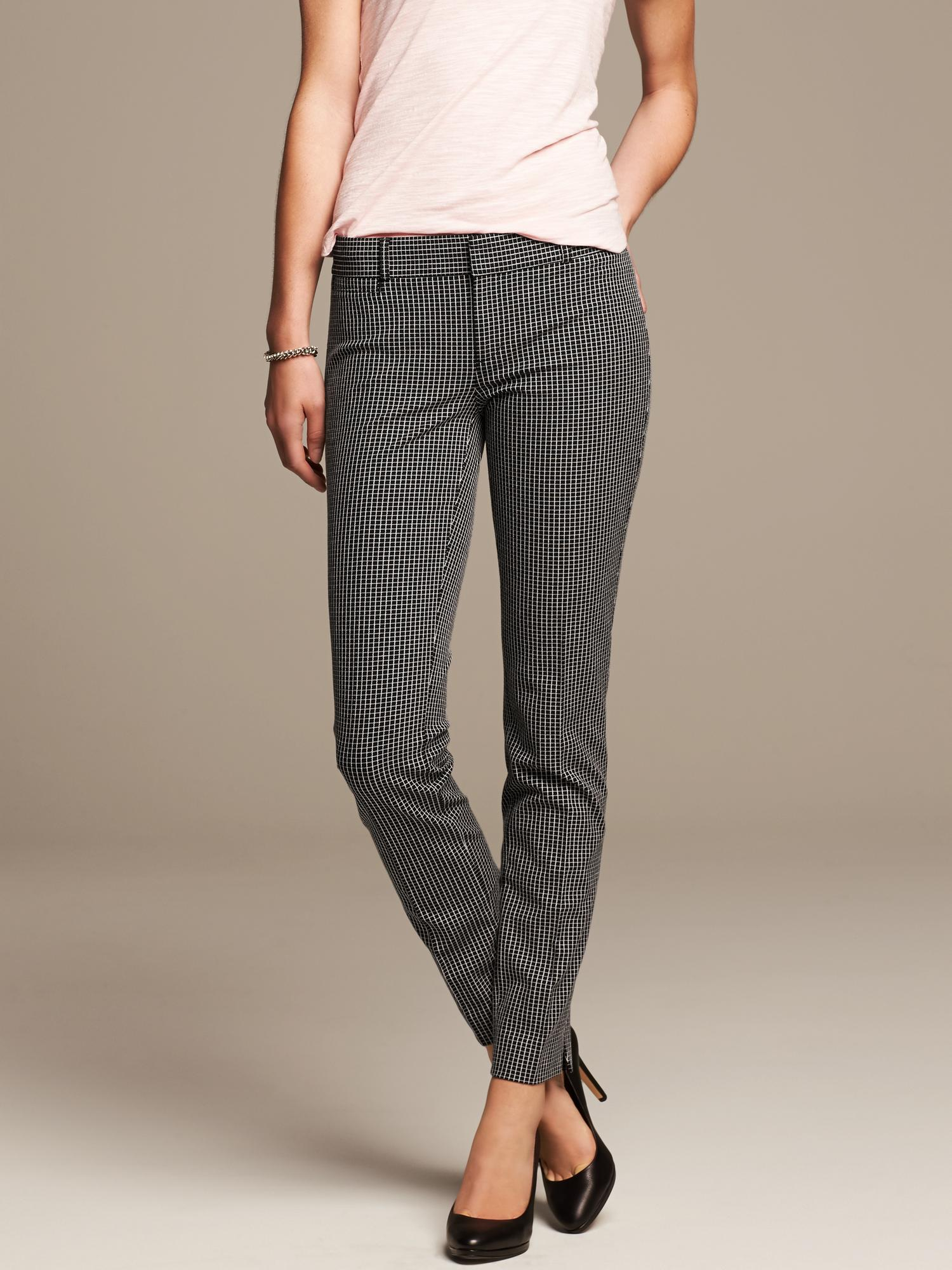 banana republic checkered pants
