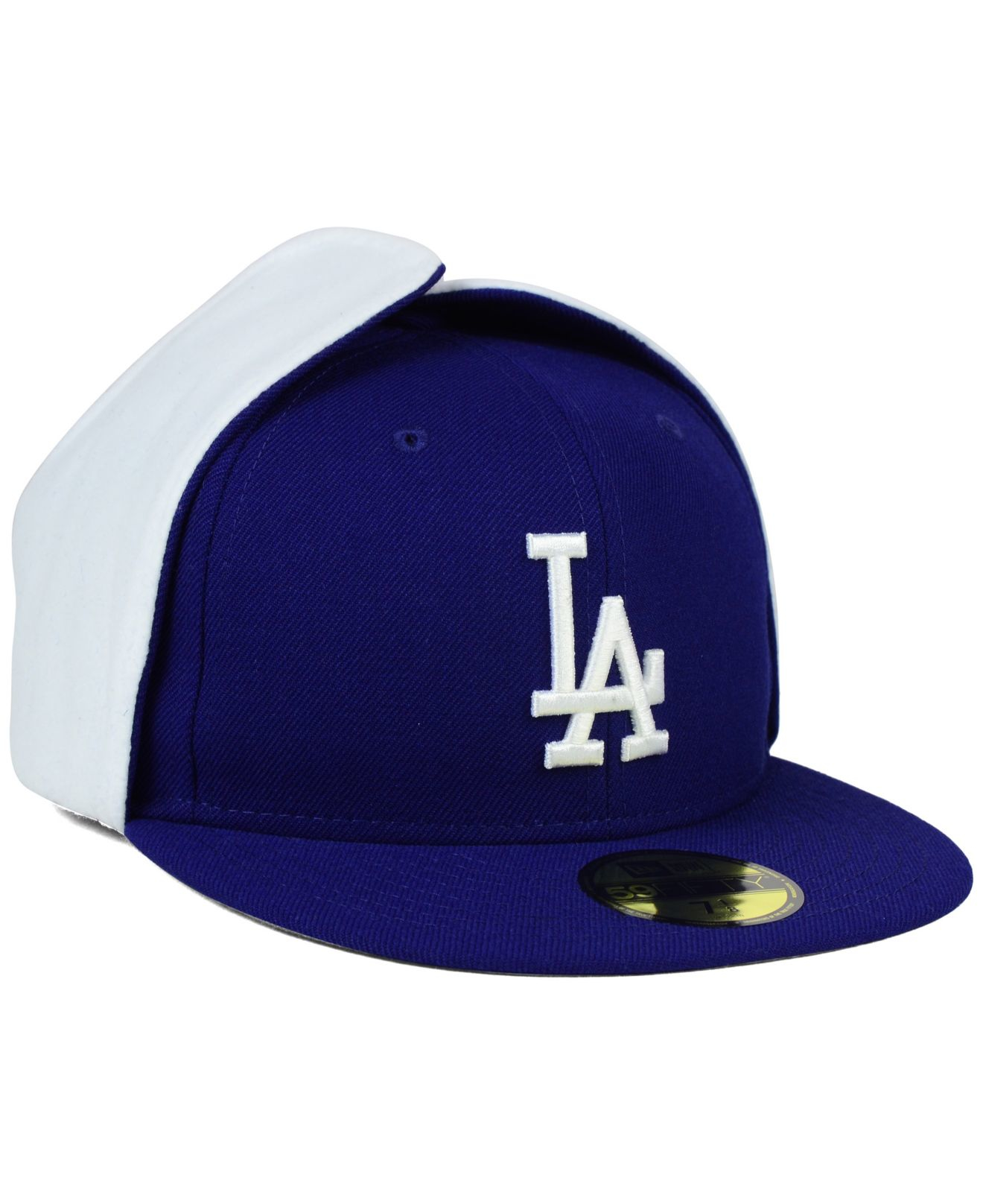 KTZ Los Angeles Dodgers Dog Ear 59fifty Cap in White for Men - Lyst