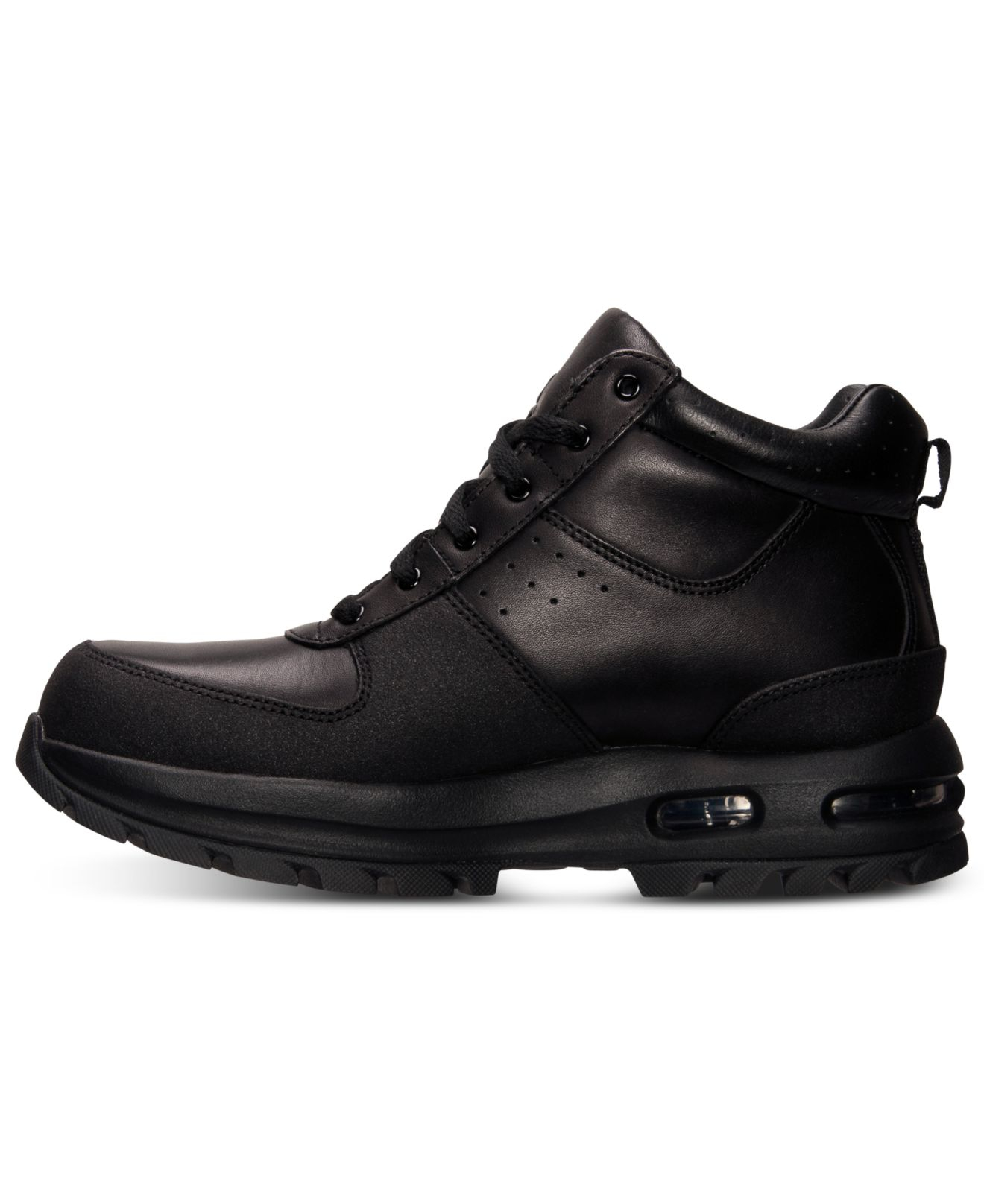 Nike Air Max Goaterra Leather Boots in Black/Black (Black) for Men Lyst