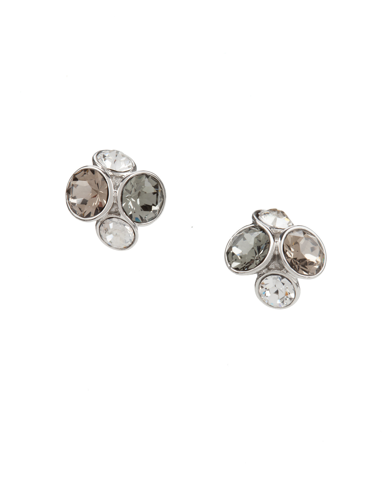 Ted baker Jewel Cluster Stud Earrings in Silver (Silver Colou) | Lyst