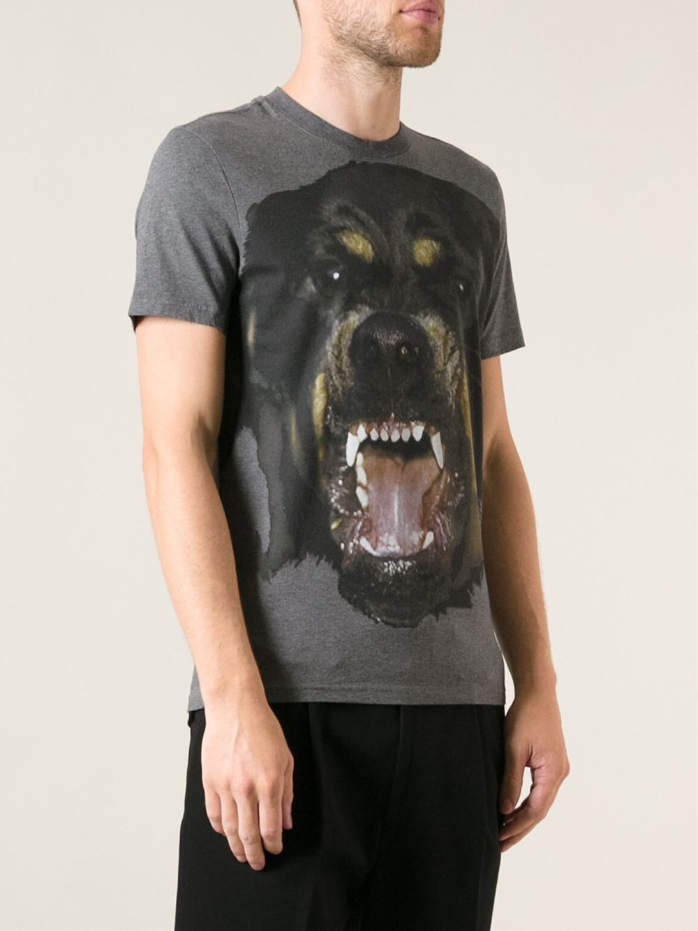 Givenchy Rottweiler Tshirt in Grey for Men | Lyst UK
