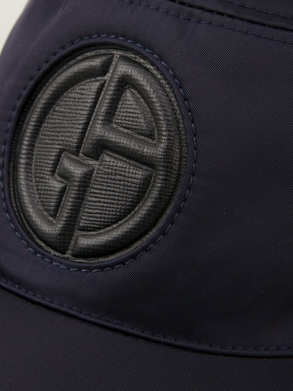 Giorgio Armani Logo Baseball Cap in Blue for Men - Lyst