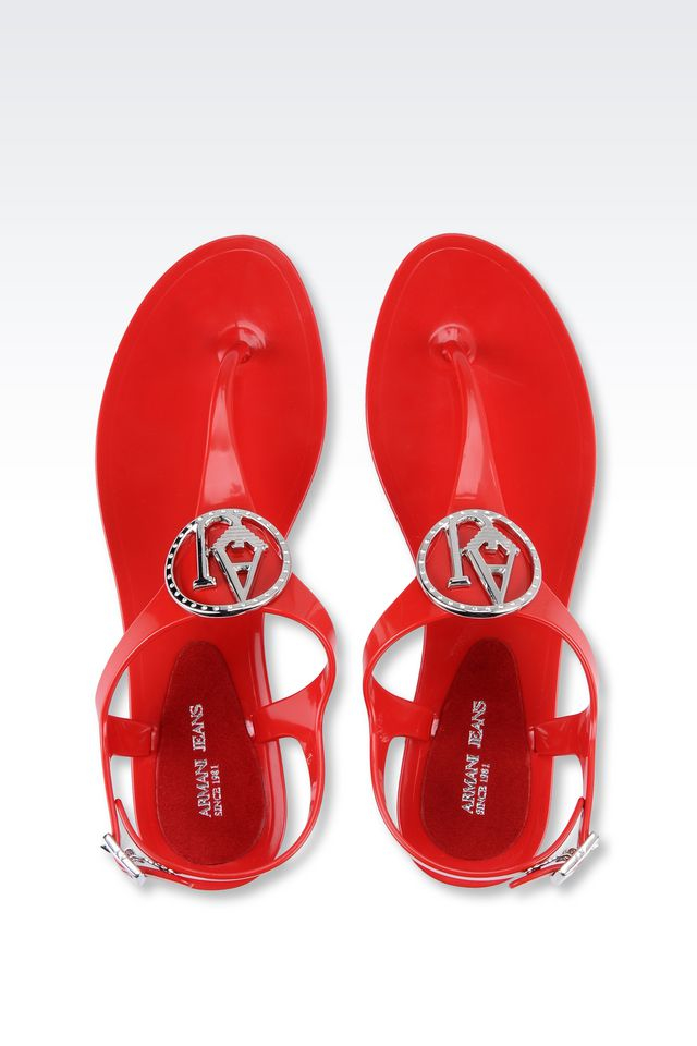 armani jeans flip flops