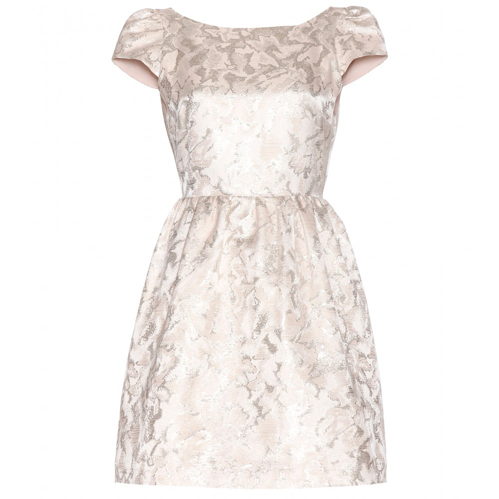 Alice + Olivia Nelly Jacquard Dress in Pink - Lyst