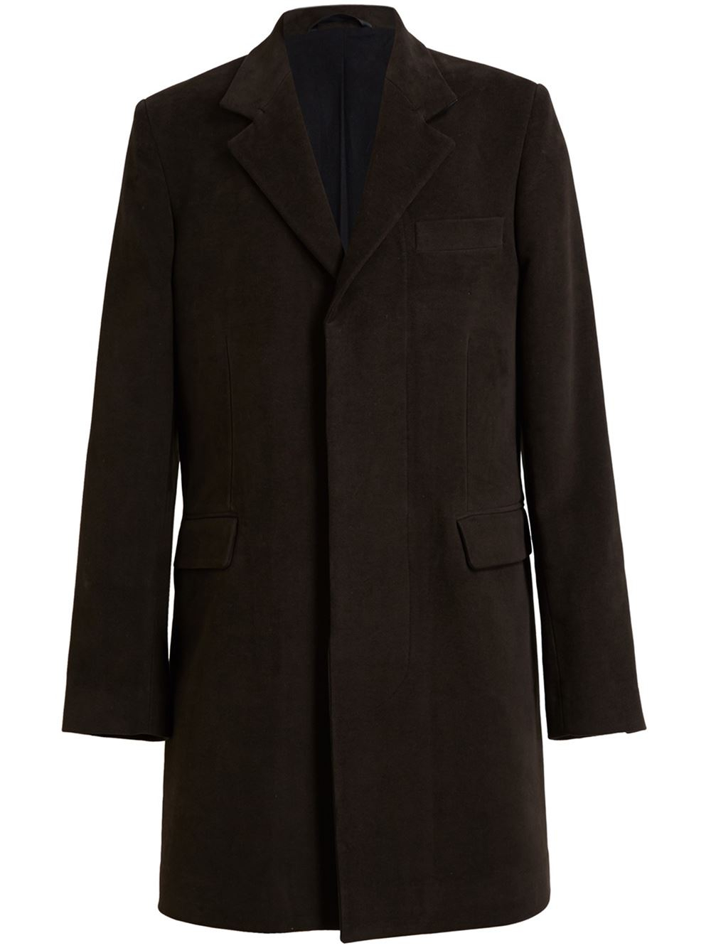 Ann demeulemeester grise Moleskin Coat in Brown for Men Lyst