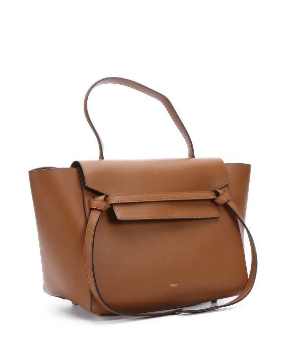Cline Brown Leather \u0026#39;Belt\u0026#39; Small Trapeze Tote in Brown | Lyst  
