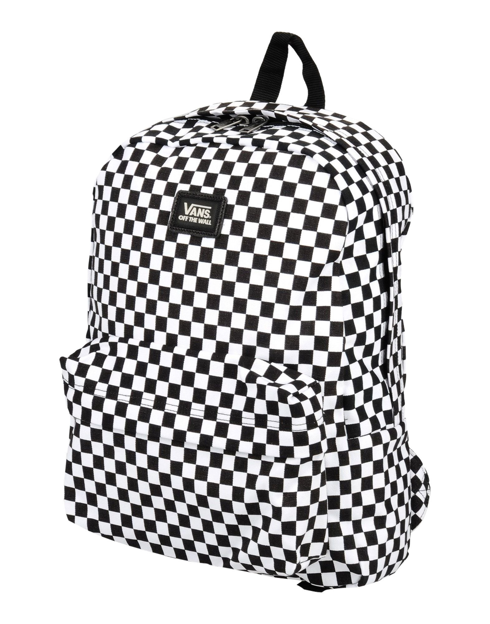 Vans Chess Print Backpack in White 