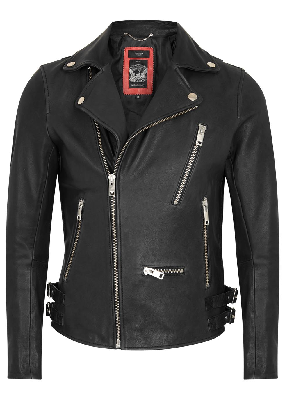 diesel timeless leather jacket