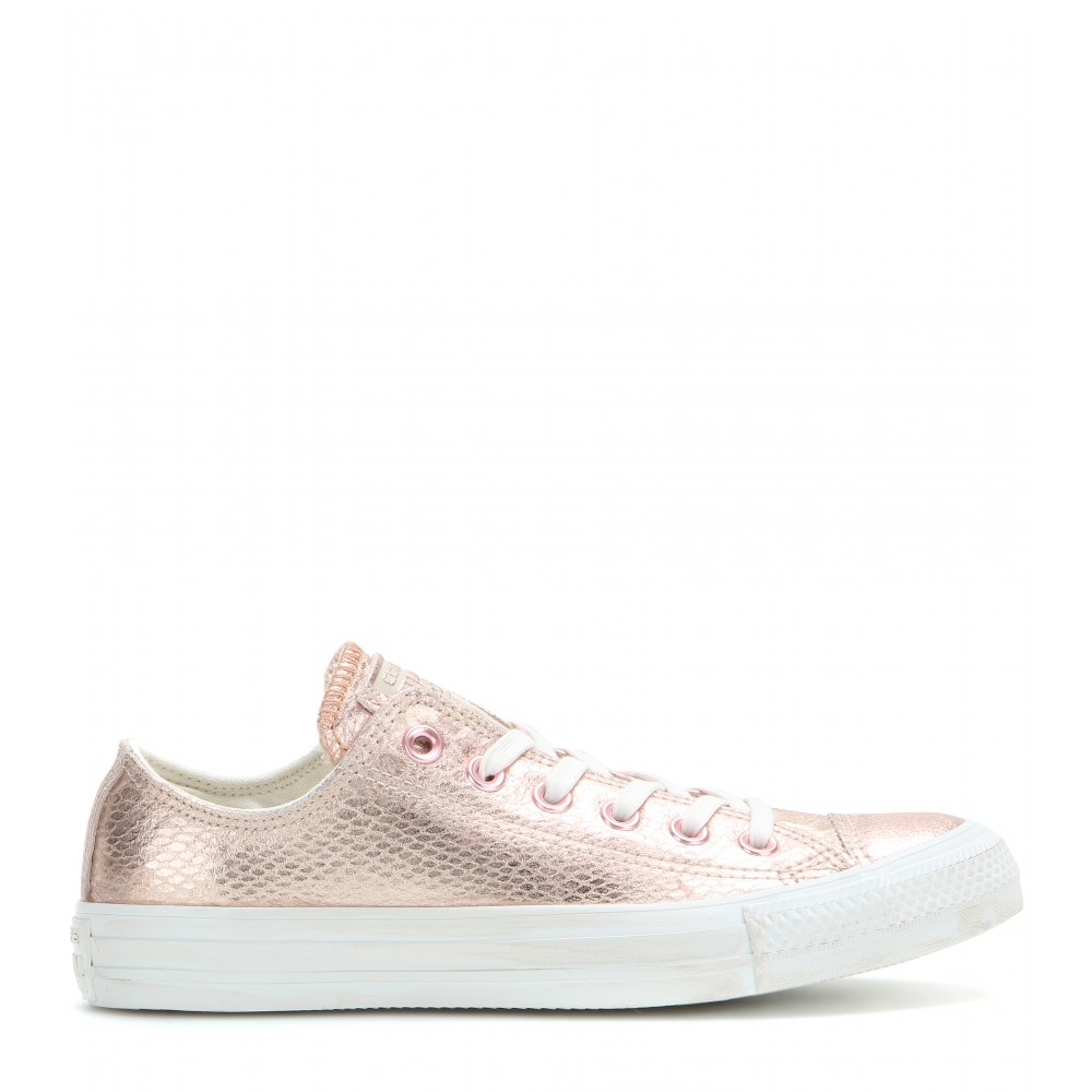converse metallic rose