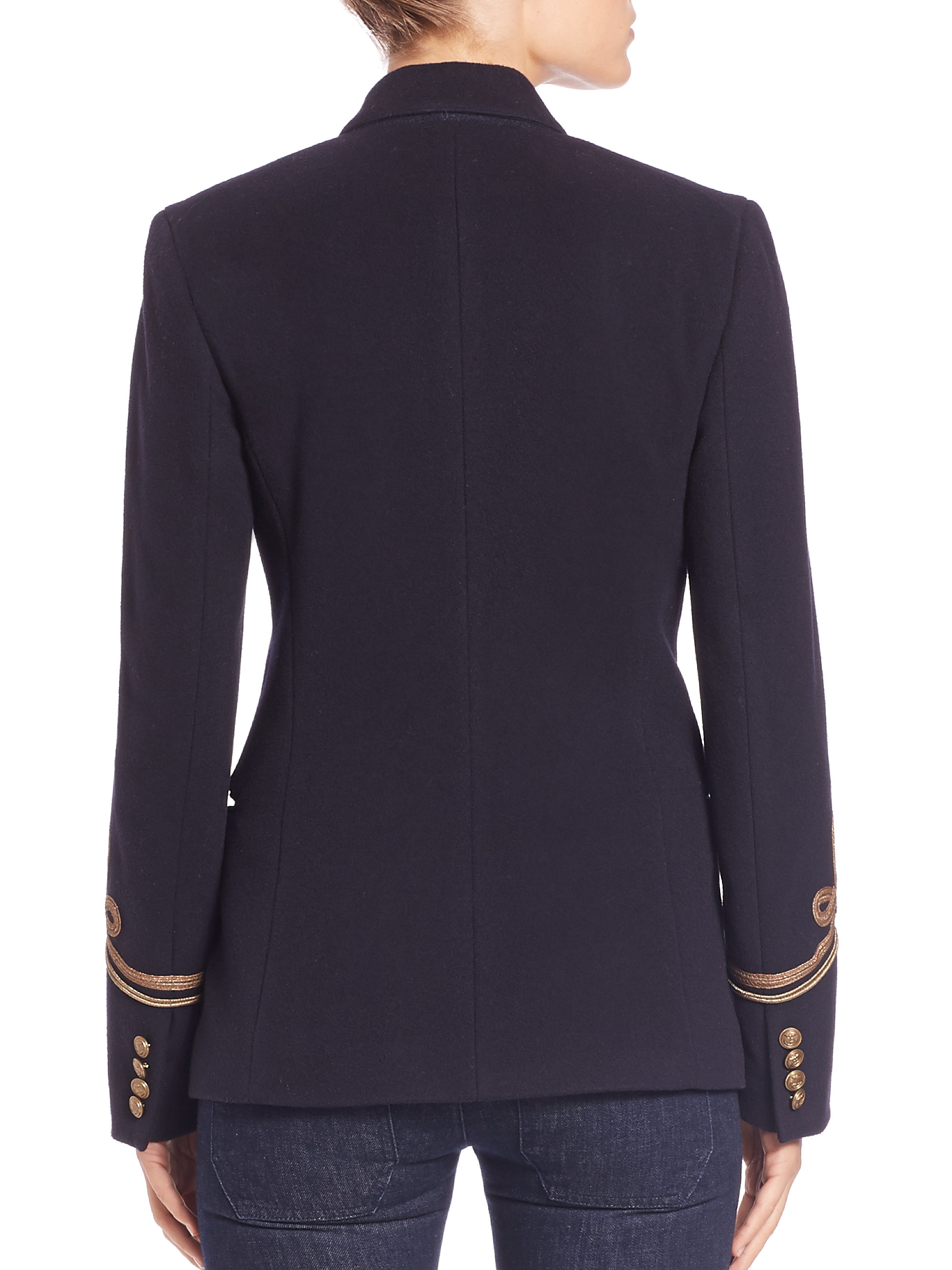 Polo Ralph Lauren Military Soutachetrim Jacket in Blue Lyst