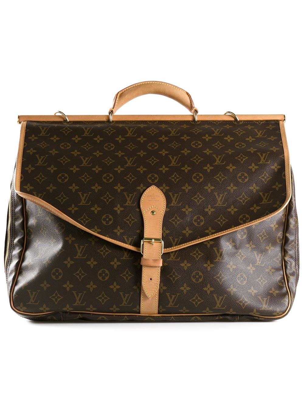 Lyst - Louis Vuitton &#39;Sac Chasse&#39; Travel Bag in Brown