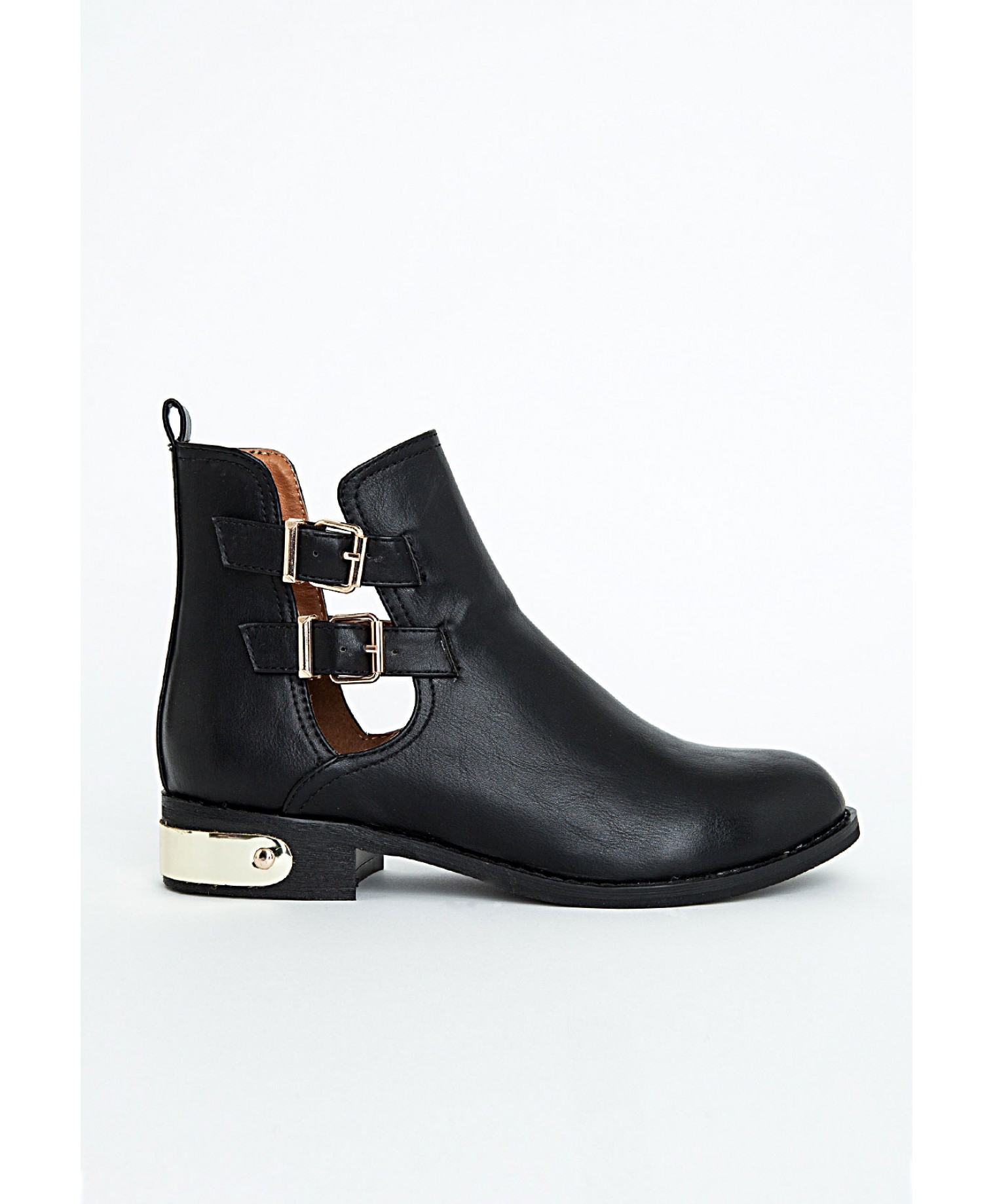 ankle boots with buckle detail