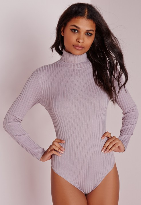 polo neck bodysuit