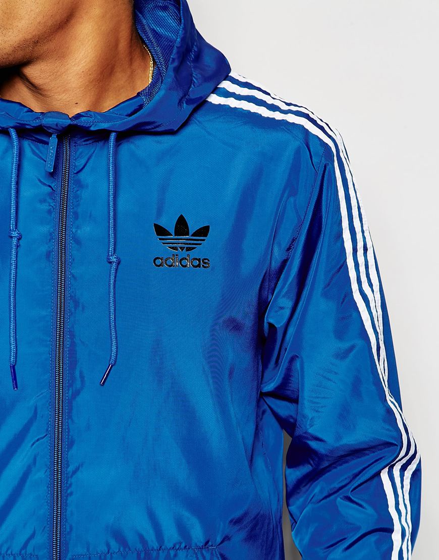 blue adidas originals jacket