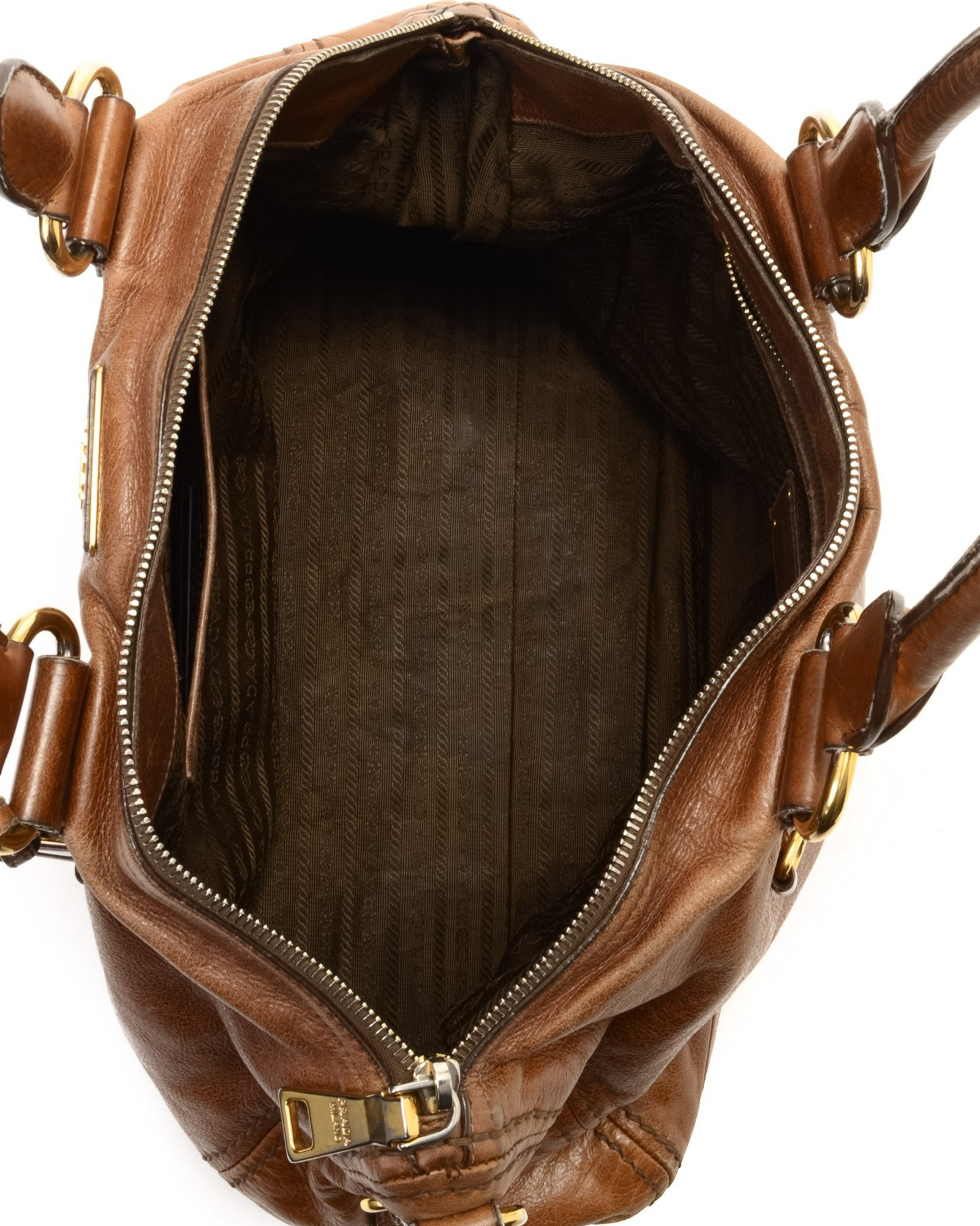 Lyst - Prada Two Way Bag - Vintage in Brown