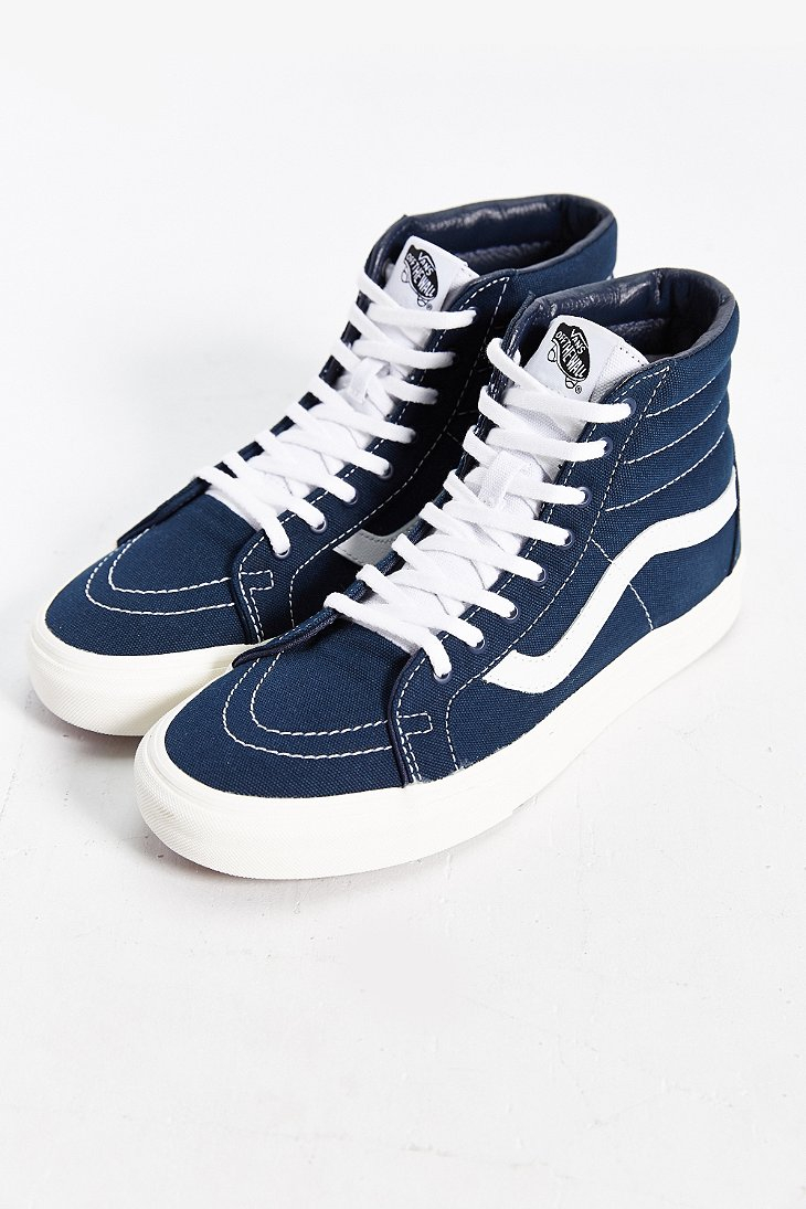 Vans Sk8-hi Reissue Canvas Sneaker in Blue for Men | Lyst