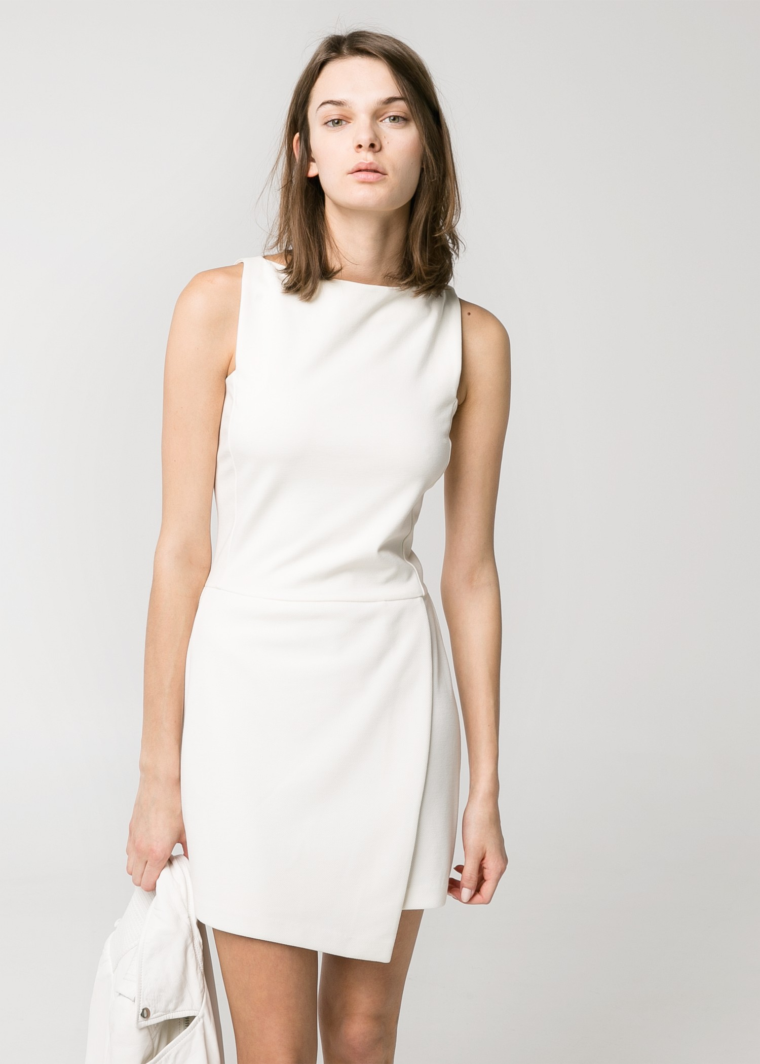 Lyst - Mango Wrap Skirt Dress in White