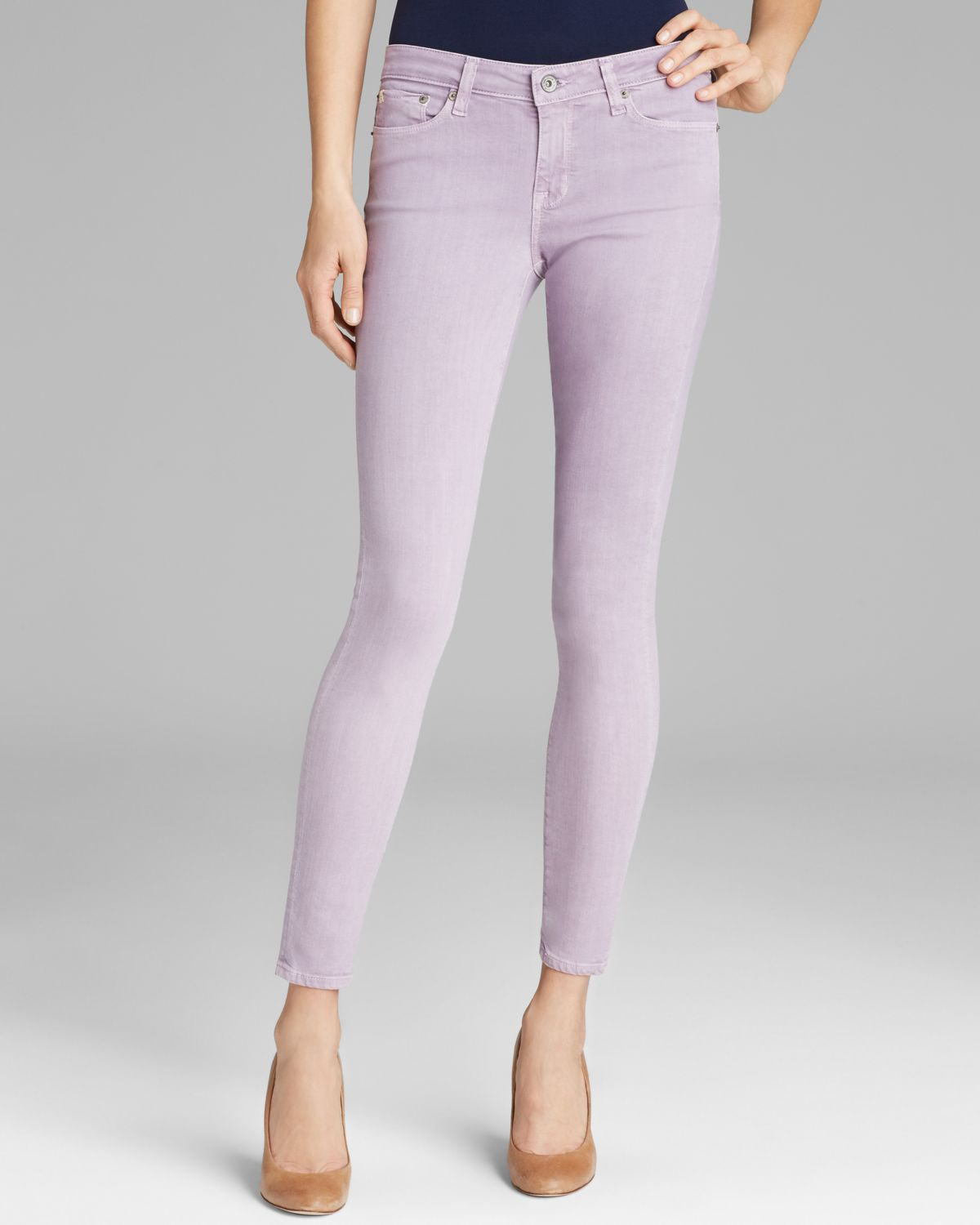 lilac skinny jeans