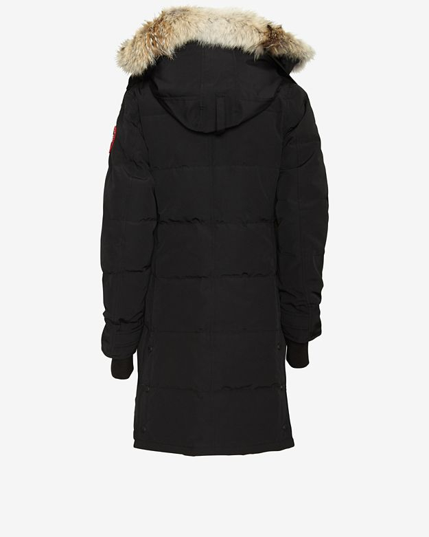 black quilted parka