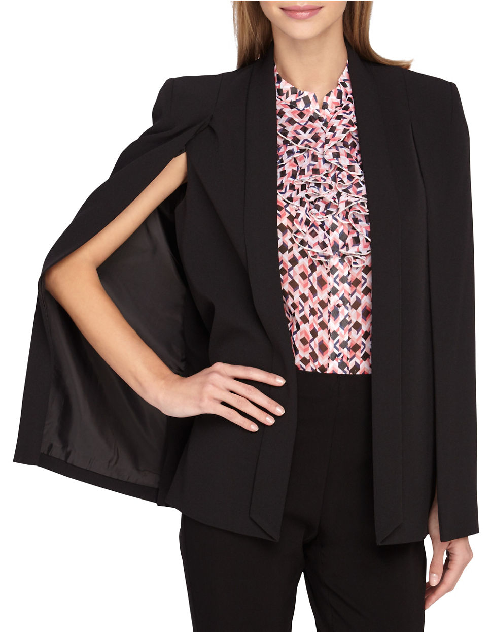 Black 2xl Off The Shoulder Plus Size Maxi Formal Long Prom Caped Dress | RoseGal.com