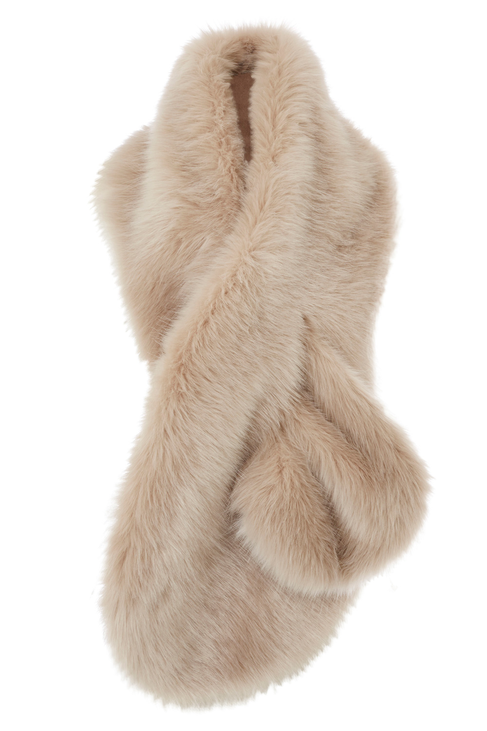 Coast Luella Faux Fur Scarf in Natural - Lyst