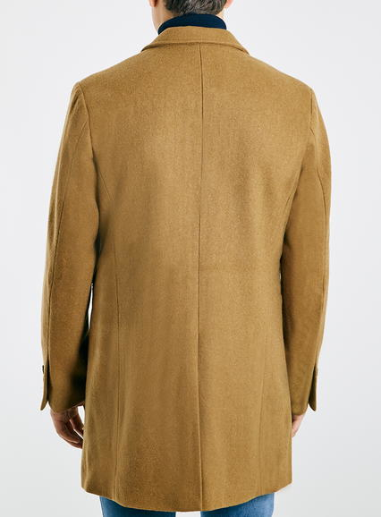 topman camel overcoat