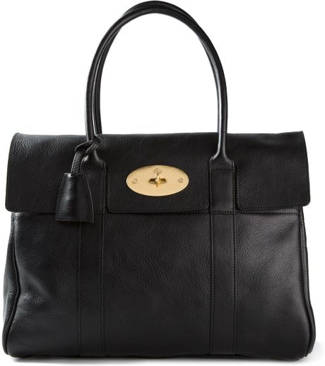 Mulberry Bayswater Tote in Black | Lyst