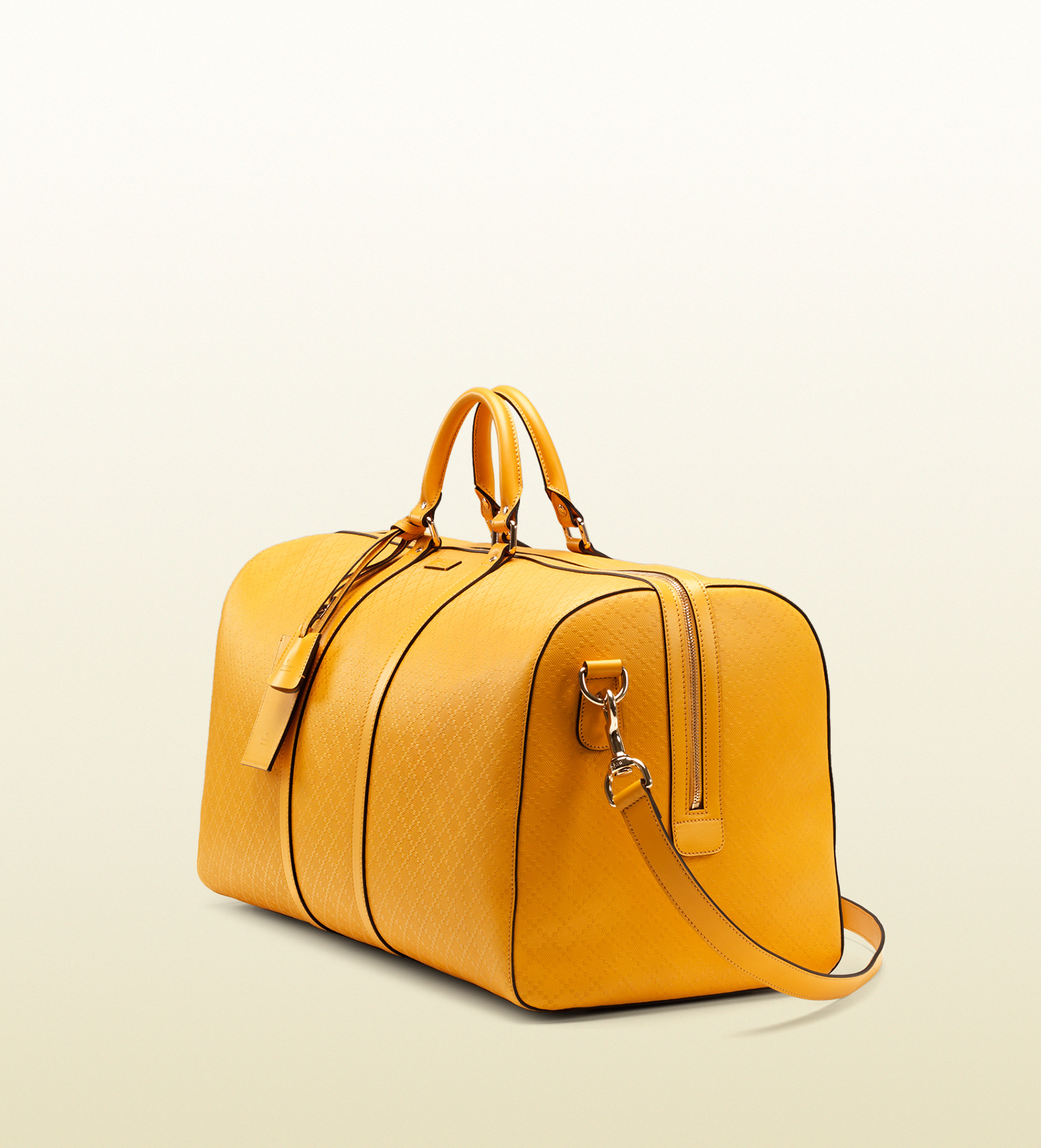 Tote&Carry - Patent Duffle Bags, Gold / Reg - Weekend Bag