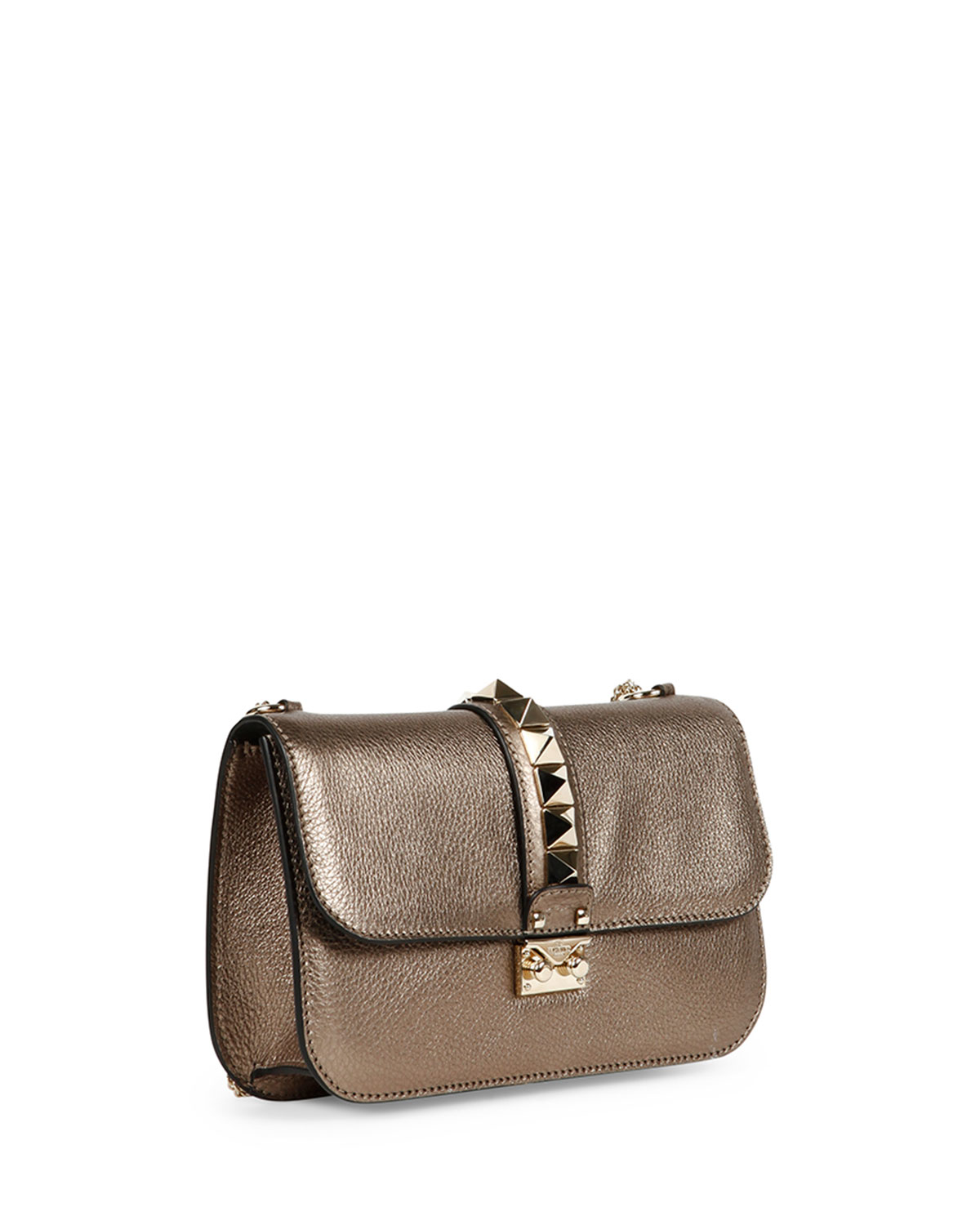 valentino rockstud metallic bag