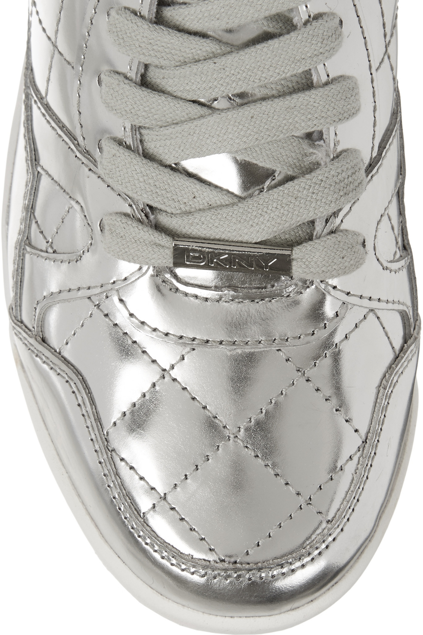 dkny silver sneakers
