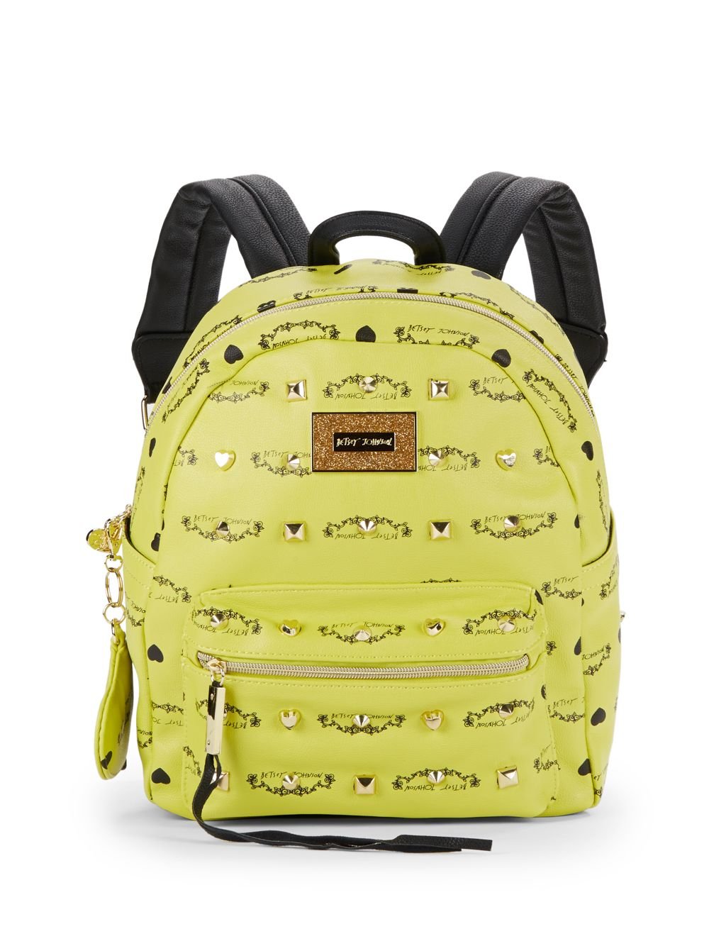 betsey johnson yellow backpack