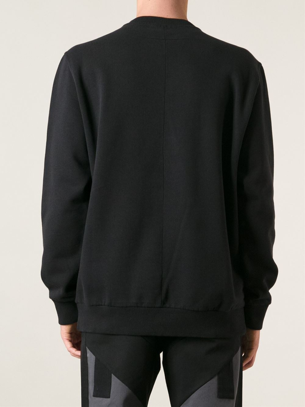 Givenchy Cotton '17 Lucifero' Sweatshirt in Black for Men - Lyst