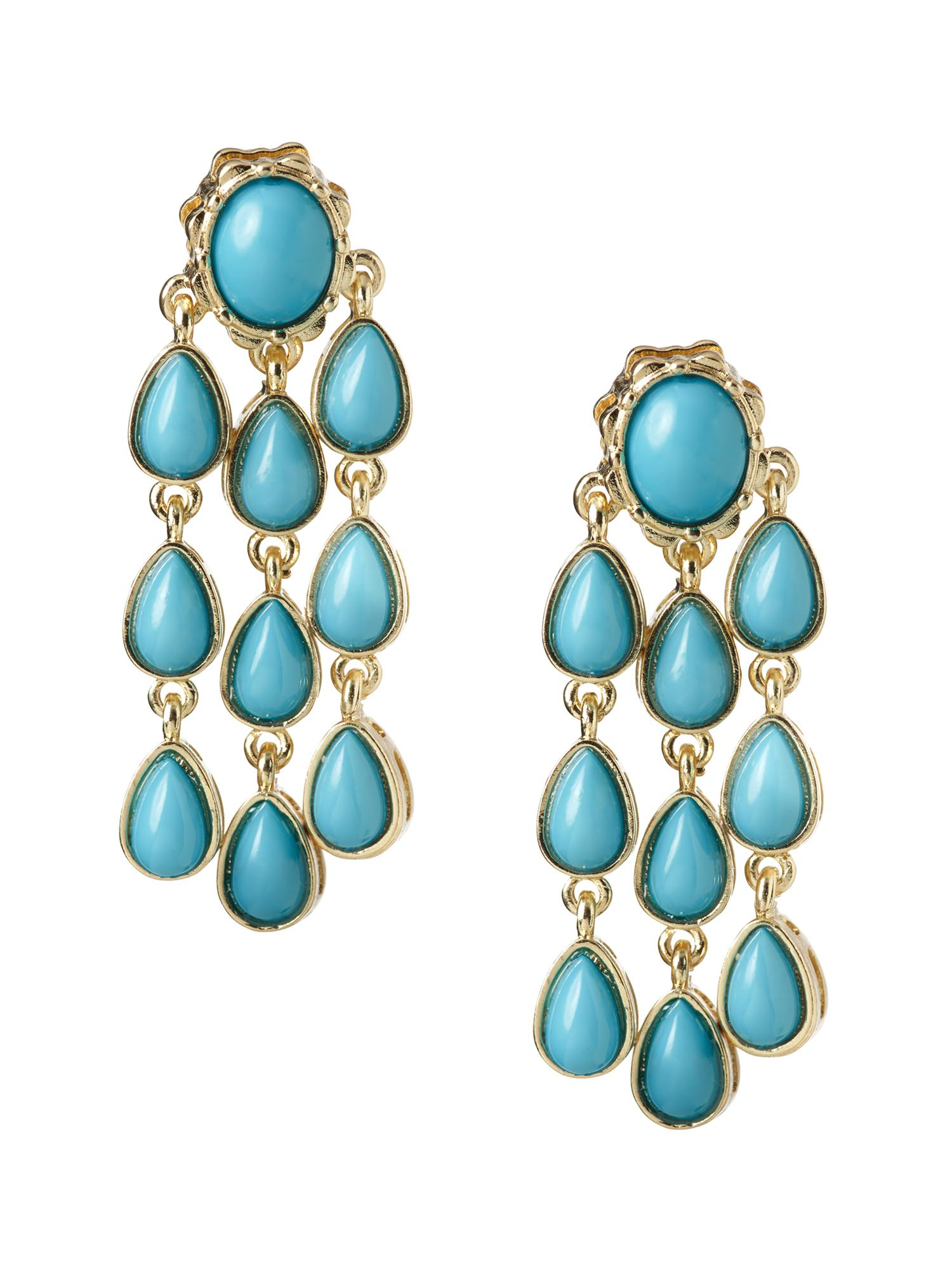 Banana Republic Raindrop Statement Earring Turquoise in Blue (Turquoise ...