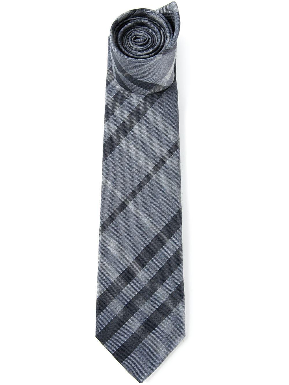 blue burberry tie