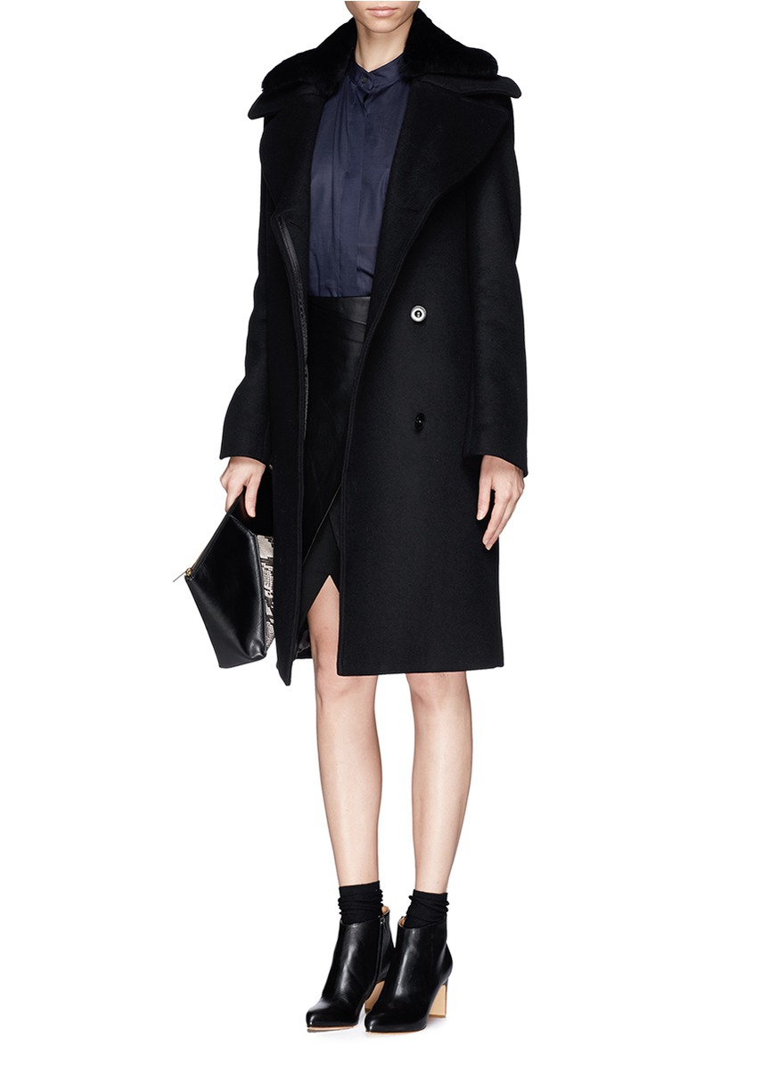acne studios black coat